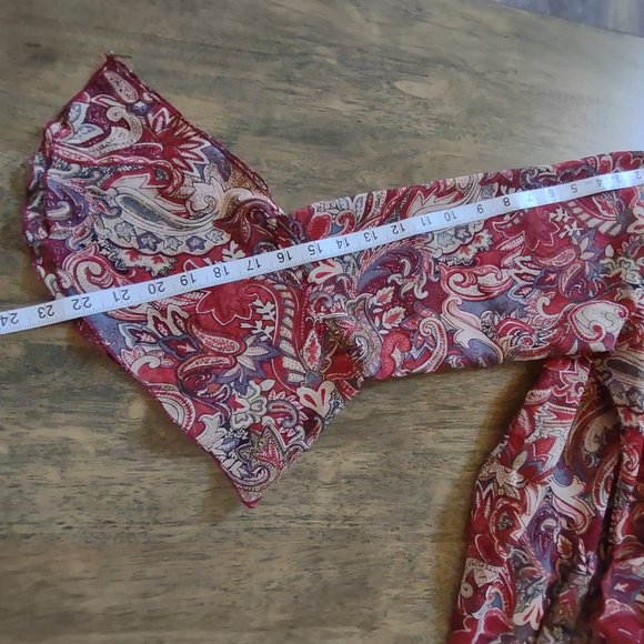 Zoey & Beth Paisley Blouse Size L - Picture 9 of 11